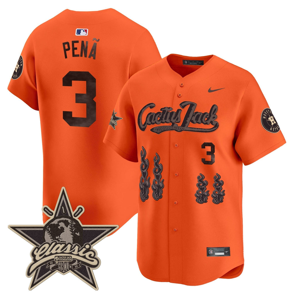 HOU Cactus Jack 2025 Vapor Premier Limited Jersey - Stitched