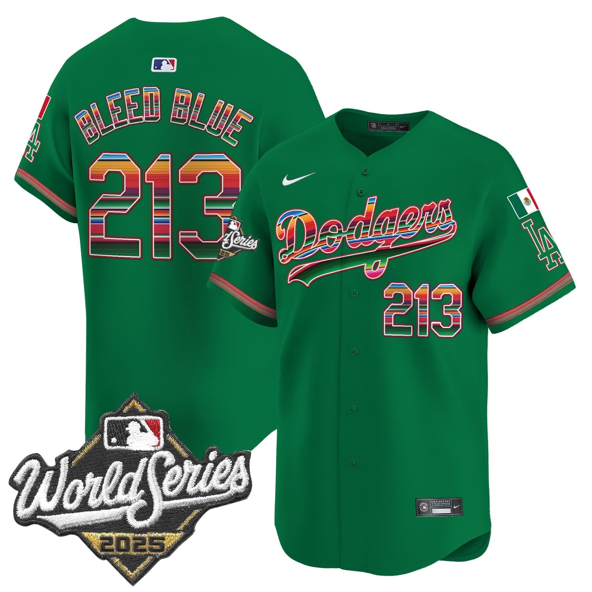 Dodgers Mexico 2025 World Series Vapor Premier Limited Jersey - Stitched