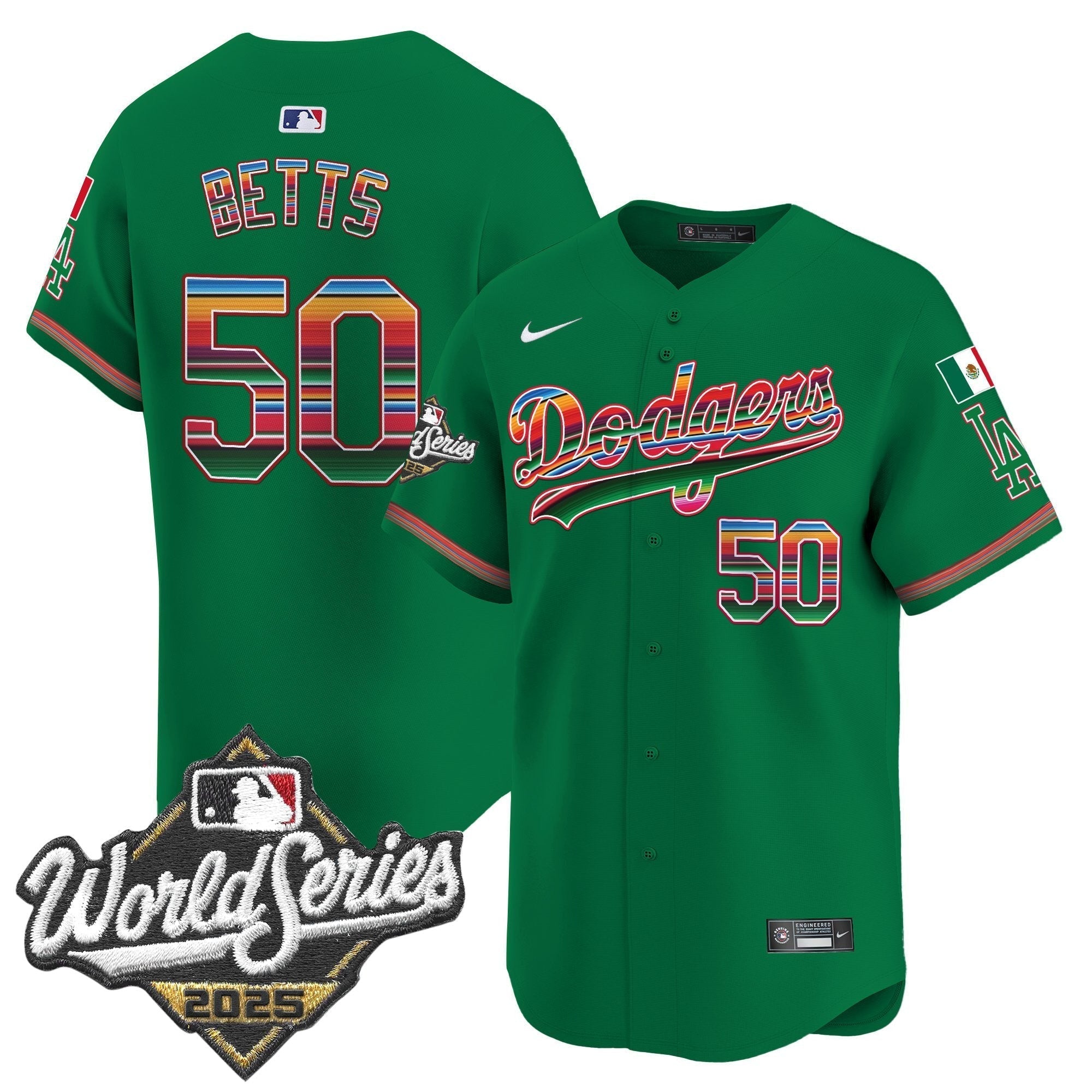 Dodgers Mexico 2025 World Series Vapor Premier Limited Jersey - Stitched
